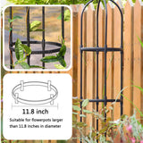 Garden Trellis for Climbing Plants Outdoor, Metal Plant Trellis with PE Coated, Rustproof Plant Support for Flowers Vegetable Vine, Tomato cage for Potted Plants Indoor Outdoor,Lightweight - 2 Pack