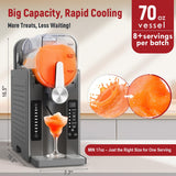 Slushie Machine: No Ice Needed All-in-One Slushy Maker for Home, Real-Time Temp Display, Auto-Clean, 6 Preset | Frozen Margaritas, Cocktails, Frappés, Ice Cream, Smoothies, Milkshakes,Summer Parties
