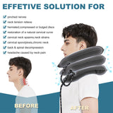 Neck Stretcher, Cervical Traction Device, Neck Traction Device, Adjustable Inflatable Neck Braces for Neck Pain and Support, Neck Stretcher Cervical Traction, Neck Decompression Home Use (Gray)