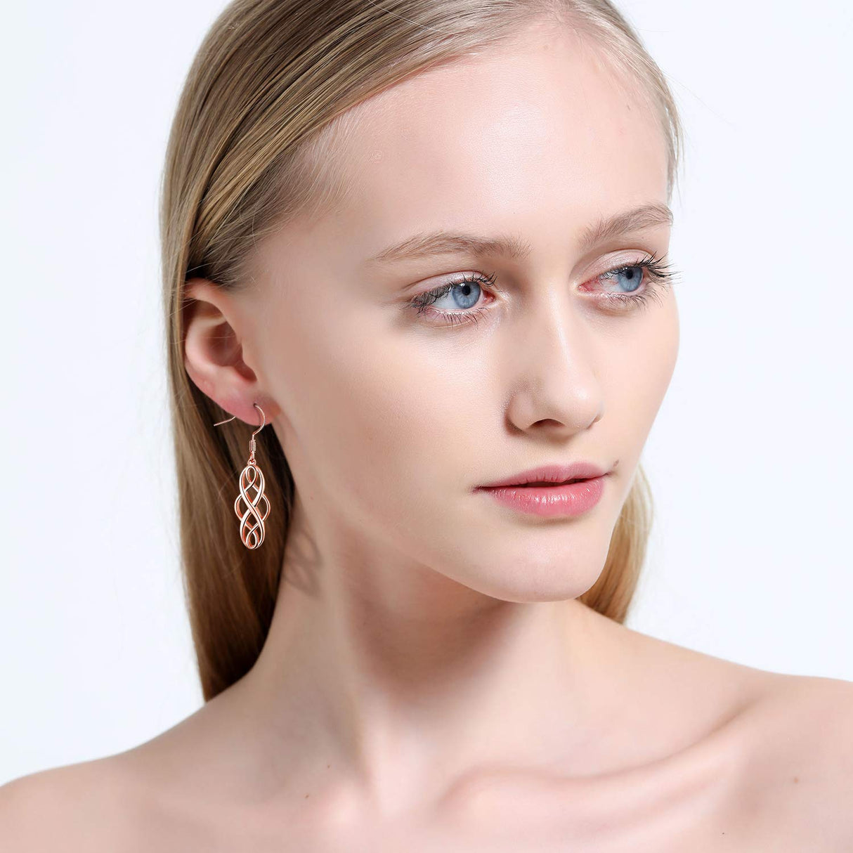20 Paris Assorted Dangle Earrings Set for Women, Fashion-Celtic Gold Bar Earrings for Teens Girls Cute Filigree Earrings