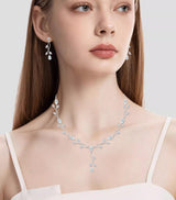 CSY Elegant Cubic Zirconia Bridal Jewelry Sets Wedding Birdes Bridesmaids