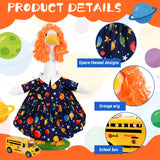 JcHrmers Back to School Porch Goose Outfits Teacher Goose Outfits Lawn Goose Clothes Fits 23" Cement Plastic Goose Statue for School Classroom Outdoor Garden Lawn Yard Patio Decor