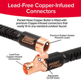 Pocket Hose Copper Bullet 50 FT Expandable Garden Hose, 10-Pattern Nozzle