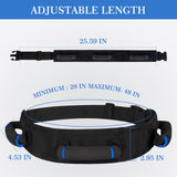 Gait Belt for Seniors, Transfer Belt with Handles, Safety Gate Belt for Elderly Lift Belts Physical Therapy with Quick Release Buckle Standing Aids & Support for Elderly Handicap Patient Care (Black)