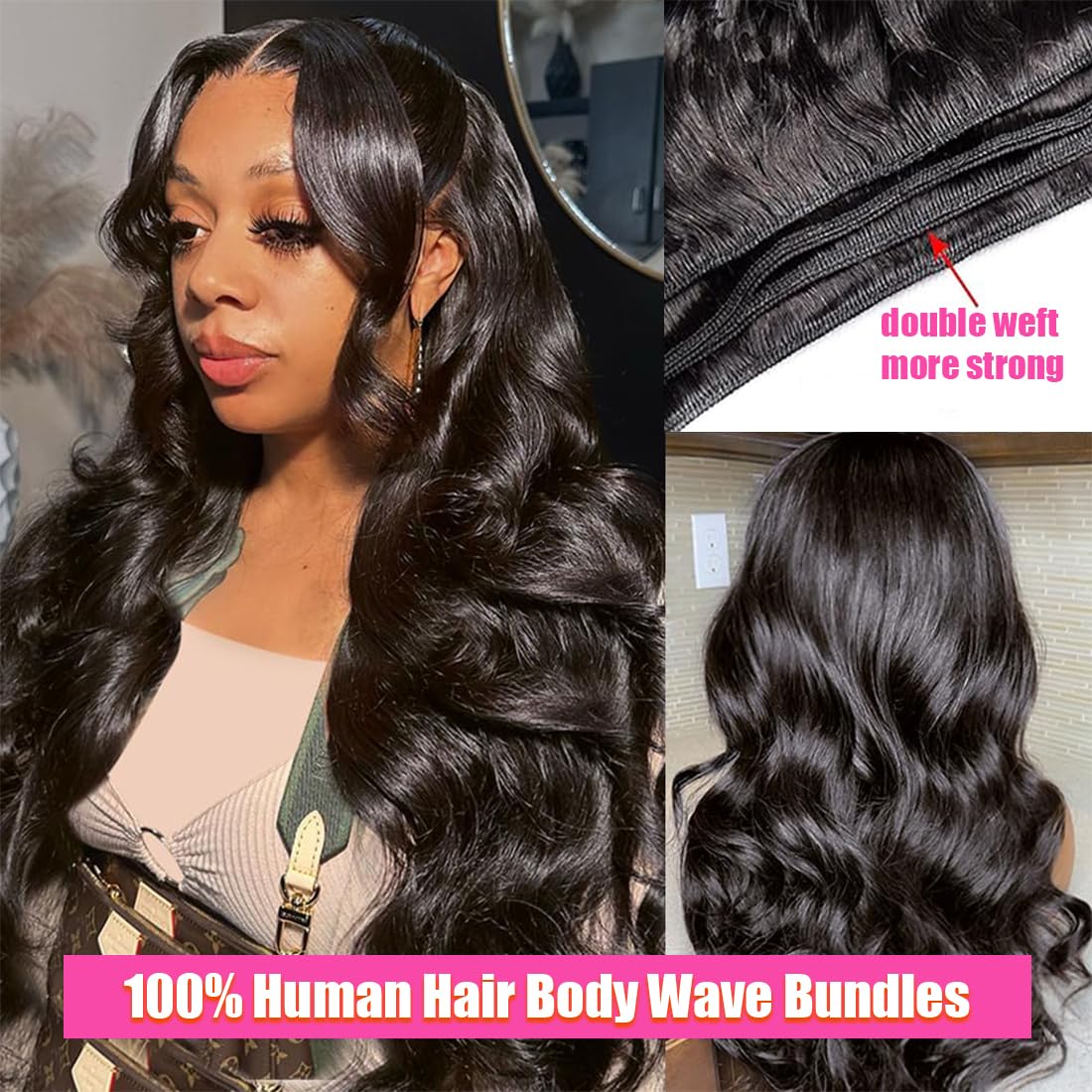 Human Hair Bundles with Closure Body Wave(22 24 26 28+20,Free Part) Brazilian Virgin Hair Extensions Pre Plucked with Baby Hair Wet and Wavy Body Water Curly with 4x4 Lace Closure Natural Color
