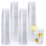 Vplus 150 Pack 12 OZ Reusable Clear Plastic Cups, Disposable Heavy Duty Plastic Cups for Party, Christmas, Wedding, Thanksgiving, Halloween