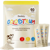 Bestidy Colostrum Supplement,Colostrum Powder for Gut, Hair Growth, Beauty, Individually Packaged,Natural Superfood Bovine Colostrum Powder,(60 Servings) 4.23 Oz