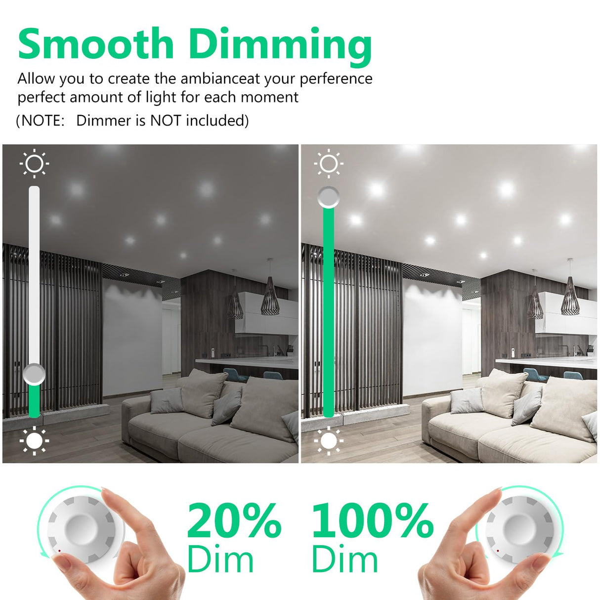 DAYBETTER BR30 LED Light Bulbs Indoor Flood Light, 5000K Daylight White LED Bulb 65W Equivalent, Dimmable, E26 Base, 800LM, Recessed Can Bulb for Living Room Bedroom Dining Room Bathroom, 12Pack