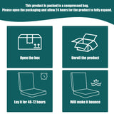 BALAPET Recliner Cushions for Long Sitting, Egg Crate Foam Recliner Cushion for Elderly Reduces Muscle Fatigue and Provides Air Flow, Extra Large Non-Slip Seat Cushion with Back Support Cushion(Black)