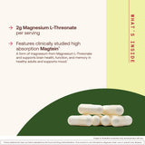 Jarrow MagMind Magtein Magnesium L-Threonate, 90 Capsules