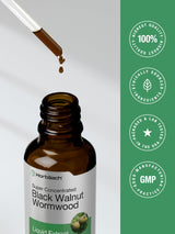 Horbäach Black Walnut Wormwood Liquid Extract | 2 fl oz | Alcohol Free Tincture | Vegetarian, Non-GMO & Gluten Free