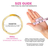 BuDhaGirl Etoile All Weather Bangles® (AWB®) - Serenity Prayer (Soft Gold, Small: 7 Inches)