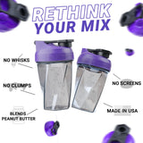 HELIMIX 1.5 Vortex Blender Shaker Bottle Holds Upto 20oz | No Blending Ball or Whisk | USA Made | Portable Pre Workout Whey Protein Drink Shaker Cup | Mixes Cocktails Smoothies Shakes | Top Rack Safe