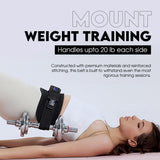 555 BE FIT - Exercise Hip Thrust Belt - Free Resistance Bands Set – for Dumbbells, Kettlebells, and Plates – Slip-Resistant Padding for Hip Protection – Perfect for Gym, Home, and On-The-Go Workouts