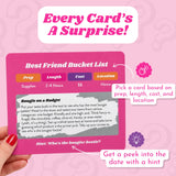 Happy Duo Best Friend Bucket List 35 Scratch Off Cards for Friends – Fun Adventure Date Ideas for Women, Besties & BFFs – Friendship Gift for Birthdays