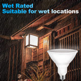 Energetic PAR38 LED Flood Outdoor Light Bulb, 5000K Daylight, 90 Watt Equivalent (11W), Wet Rated, 900LM, E26 Base, Non-Dimmable, 6 Pack