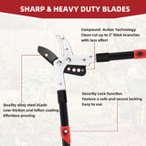 YRTSH Loppers Branch Cutter Heavy Duty Tree Trimmer with Compound Action