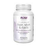 NOW Solutions, Hair, Skin and Nails, Clinically Advanced, Support with Clinically Tested Cynatine®, 90 Veg Capsules