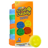 Scrub Daddy Scratch-Free Multipurpose Kitchen Sponges - Bulk Dish Sponges for Kitchen, Bathroom, Household Cleaning & More - Made with BPA-Free Polymer Foam (9 Count)
