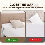 Vekkia Queen Size Bed Wedge Pillow for Headboard, Mattress Gap Filler, Bed Gap Filler to Close The Gap, Triangle Bloster Pillow (0-4.5") Between Your Headboard and Mattress, White