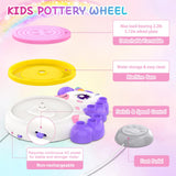 Pottery Wheel for Kids, Unicorn Craft Kit Arts and Crafts for Kid Ages 6-12