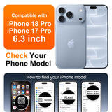 SPIDERCASE for iPhone 17 Pro Case/iPhone 18 Pro Case,Magnetic,Clear