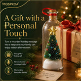 Forever Voice Recordable Ornament Glass Christmas Tree Message in a Bottle