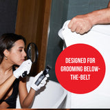 HAPPY NUTS The Ballber Pro Electric Groin & Body Hair Trimmer for Men - Mens Body Groomer Kit for Privates - Waterproof Shaver for Hard to Reach Areas