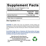Best Naturals Glycine Powder 1 LB - Neurotransmitter & Relaxation Support