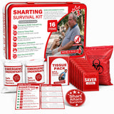 Hawkrown Sharting Survival Kit - Funny Gag & White Elephant Gifts for Men
