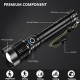 Lylting Rechargeable LED Flashlights High Lumens, 99,000 Lumens Super Bright Flashlight with 5 Modes & Waterproof, Powerful Handheld Flashlight for Camping Emergencies