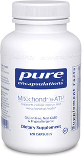 Pure Encapsulations Mitochondria-ATP - Mitochondrial Support - ATP Production Aid* - with Vitamin C, Vitamin E & Thiamin - Antioxidant Support - 120 Capsules