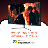 AOC Q32G11ZNE 32" Frameless Gaming Monitor QHD 2560 x 1440, 240Hz, 0.5ms Response time, HDR Ready, Console Gaming Ready, 3-Year Zero Dead Pixel Guarantee, Black