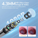 Teslong Digital Otoscope, 1080p HD Ear Camera with Ear Wax Removal Tools, Video Ear Scope Otoscope with Light, Compatible with iPhone15, iPad, Android Phone, USB, Ear Picks, Waterproof