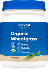 Nutricost Organic Wheatgrass Powder 1 LB - Non-GMO Superfood