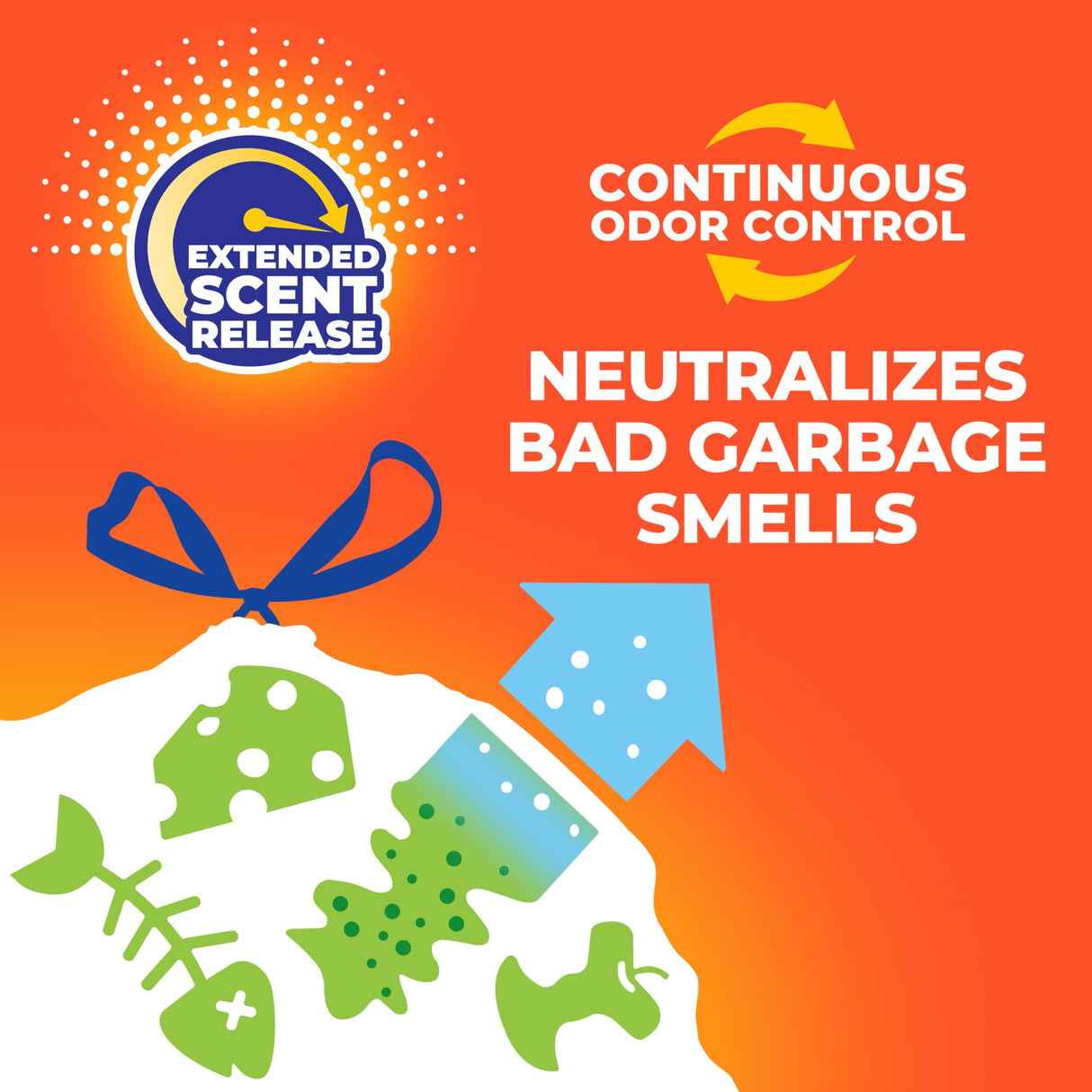 Hefty Ultra Strong 13 Gallon Trash Bags, Tall Kitchen Trash Bags 13 Gallon Size, Resist Leaks, Punctures, and Rips, Continuous Odor Control, Purple, Fabuloso Scent, 110 Bags