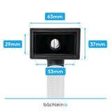 Bächlein Siphon for the kitchen sink (overflow set – sink drain), 400 mm complete set for connecting the overflow.
