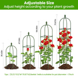 2 Pack Garden Obelisk Trellis for Climbing Plants, 71" Rustproof Metal Tower Plant Support Cages, Rose Trellis for Tomato Potted Flowers Vegetables Vines, Indoor Outdoor Garden Patio