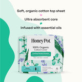 The Honey Pot Company - 64ct - Herbal Pads for Women - Super w/Wings - Infused w/Essential Oils for Cooling Effect, Organic Cotton Cover, & Ultra-Absorbent Pulp Core - Feminine Care - FSA & HSA