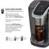 Keurig K-Elite Single Serve K-Cup Pod Coffee Maker, Brushed Slate