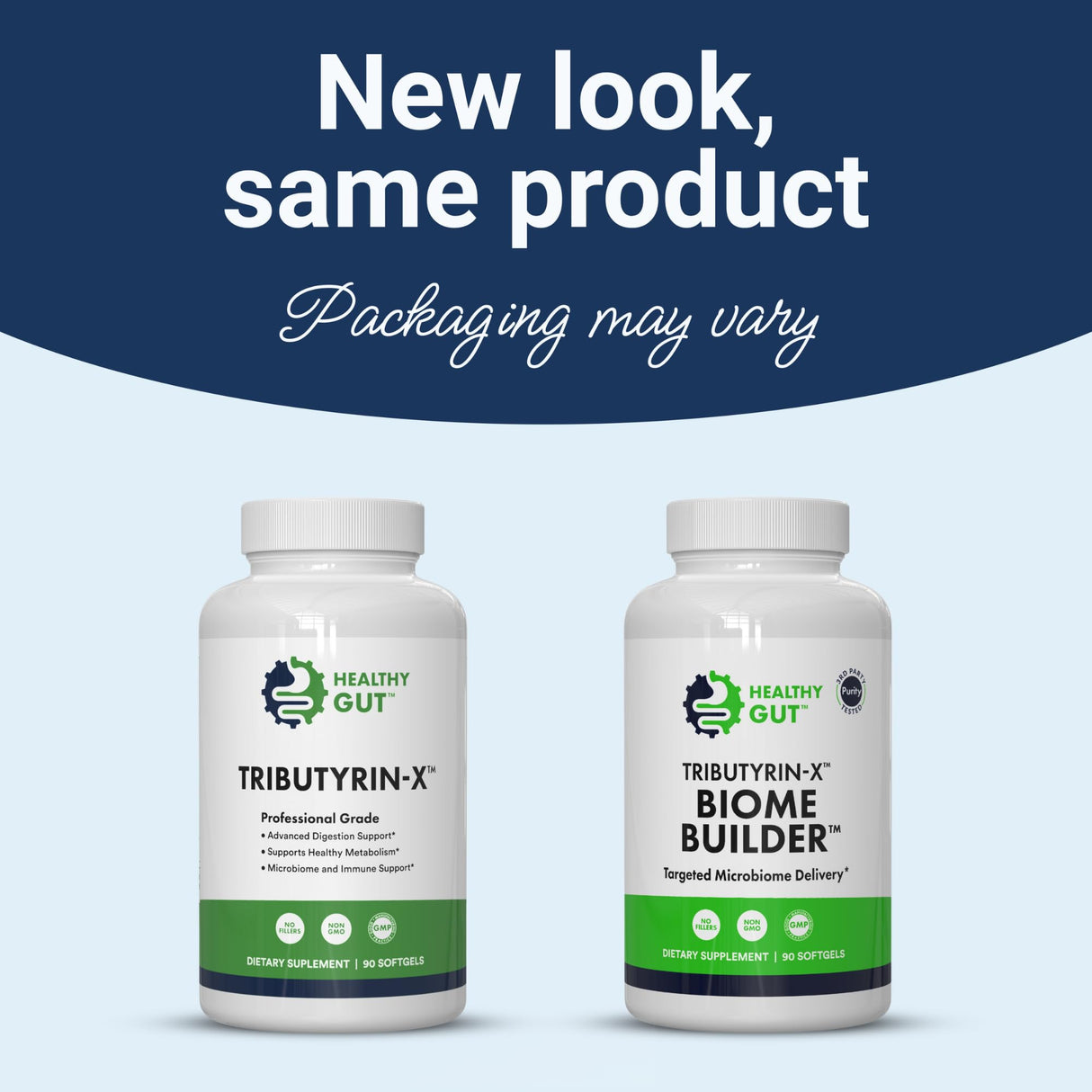 Healthy Gut Tributyrin-X | Most Bioavailable Butyrate Postbiotic for Gut Health & Leaky Gut Support | 99% Pure w/Zero Odor | 90 Softgels