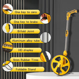 Zozen Professional Measure Wheel, with Brake & Handle Reset - Advanced Collapsible/Mechanical, Distance Measuring Wheel in Feet [Up To 10,000Ft], with Cloth Carrying Bag.