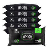DUDE Wipes - Flushable Wipes for Adults - 6 Pack, 288 Wipes - Odor Destroyer XL Adult Wet Wipes - Deodorizing with Clean Scent - Up to 24 Hours of Odor-Destroying Technology