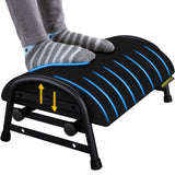 Foot Rest for Under Desk at Work, Adjustable Height Office Footrest for Leg Support, Memory Foam Foot Stool, Office Desk Accessories