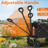 COZEER Wagons Carts Foldable, 180L Folding Heavy Duty Wagon with Wheels