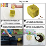 Legigo 1.5 Inch Rockwool Cubes for Hydroponics Seed Starter, Rock Wool Planting Cubes Hydroponic Garden Grow Plugs for Soilless Cultivation Plants Cutting Germination Clone(4 Sheet, 196 Plugs)