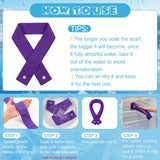 Eurzom 32 Pcs Cooling Neck Wraps Bulk with Button Cooler Ice Wrap Scarf Cooling Neck Bandanas Headbands Water Soaking for Hot Weather Summer Men Women Pets Riding Hiking Camping Outdoor Activities