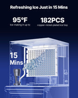 VEVOR Commercial Ice Maker Machine - Head, 550 Lbs/Day Stainless Steel Ice Machine with Scheduled Ice-Making, Self-Cleaning, Adjustable Thickness, Ideal for Restaurant Bar Cafe Hotel - Head Only