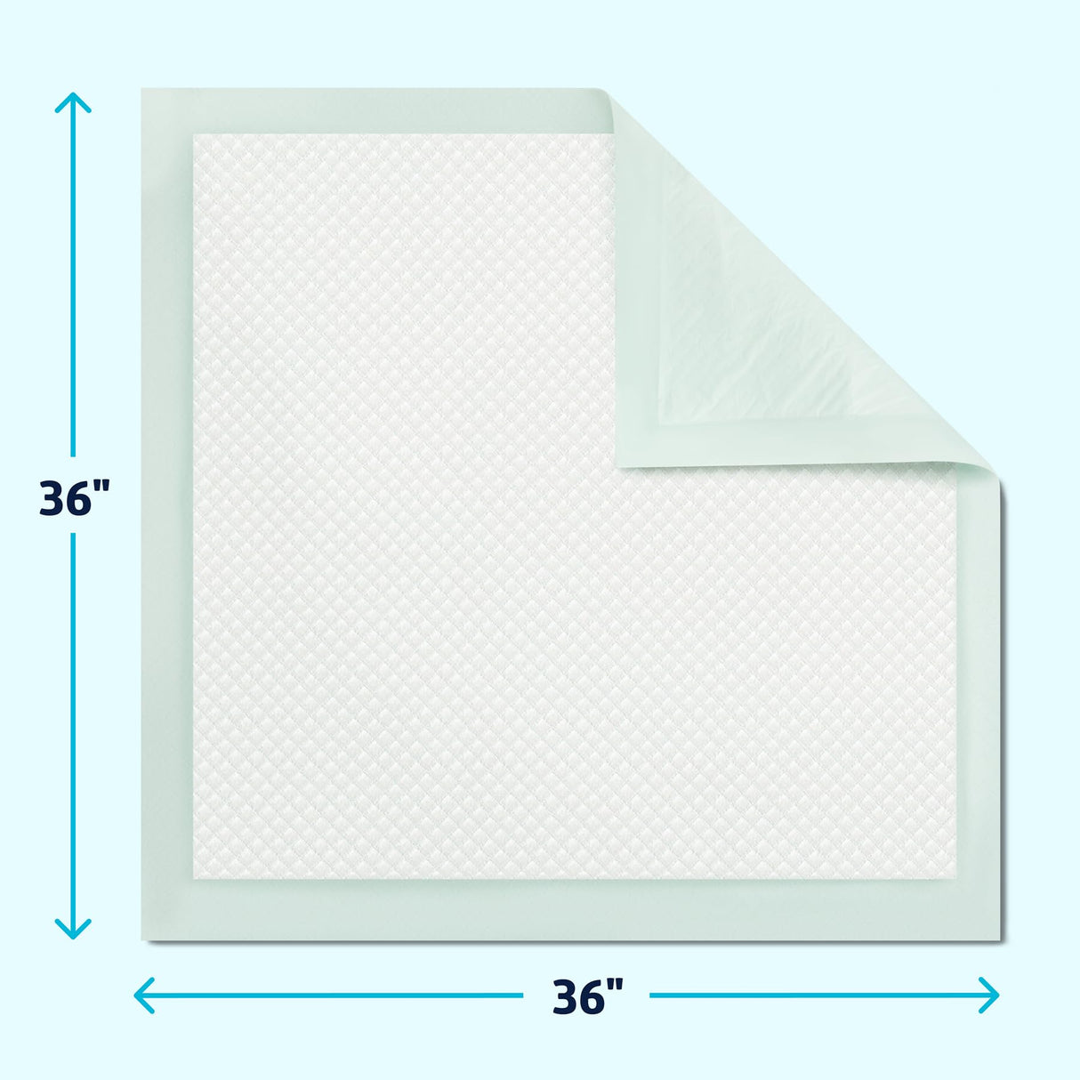 Medline Super Absorbent Underpad, 36" x 36", 50 Count, Extra Large Disposable Incontinence Pads, Protective Bed Pads, Chucks, For Kids, Adults, Elderly, Furniture & Surface Protection Pee Pad