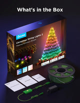 Govee Christmas Lights 2, RGBWIC 99FT 300LEDs Holiday String Lights with Shape Mapping Function, Smart LED Decoration for Indoor Outdoor Tree, 130+ Preset Scenes, Voice and APP Control, Green Wire